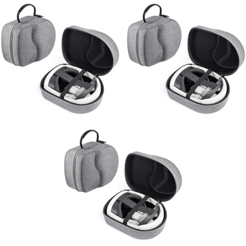Verilux® Hard Carrying Case for Meta Quest 3/3S/2/Pro/Pico 4/4 Pro VR Headset Accessories Virtual Reality Safe Portable Protection Compatible with Original Official Elite Head Strap 3 PCS Verilux® Hard Carrying Case for Meta Quest 3/3S/2/Pro/Pico 4/4 Pro VR Headset Accessories Virtual Reality Safe Portable Protection Compatible with Original Official Elite Head Strap 3 PCS